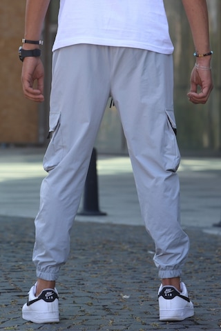 Madmext Boyalı Gri Kargo Cep Erkek Jogger Pantolon 5461 Boyalı Gri