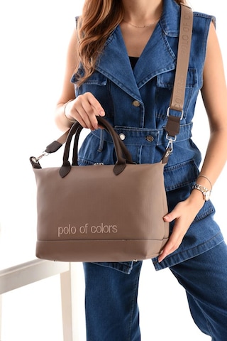 Polo Of Colors Kadın Omuz Ve Kol Çantası Suni Deri Geniş İç Hacimli Günlük Casual Çanta Vizon