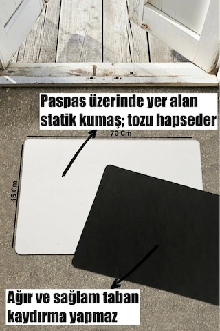 Valerine Life Retro Come In Yazılı Dijital Baskılı Ev Ofis İşyeri Dış Kapı Önü Paspası 45x70cm Kahverengi