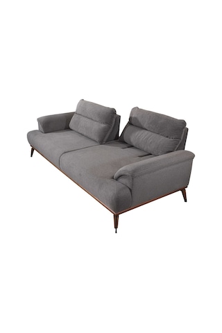 Weltew Home Milano Koltuk Takımı 3+1 Kırmızı-gri