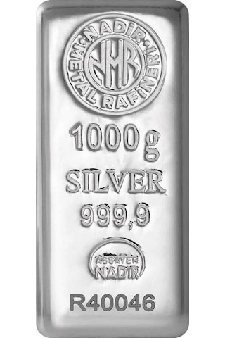 Nadir 1000 Gr Külçe Gümüş