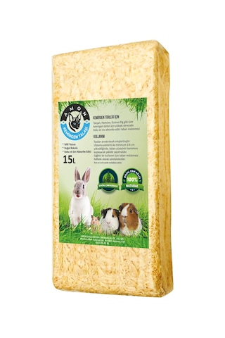 Doğal Çam Kokulu Tozsuz Kemirgen Talaşı 15 Lt.