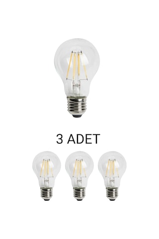 Cata Ct-4231 Edison Led Ampul 6w Günışığı - 3 Lü Paket
