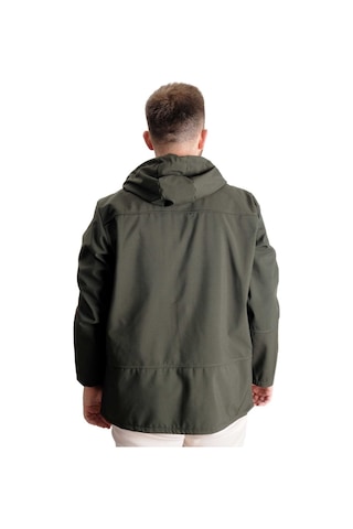 Mode Xl Büyük Beden Softshell Waterproff Kapüşonlu Mont 21235 Haki 001