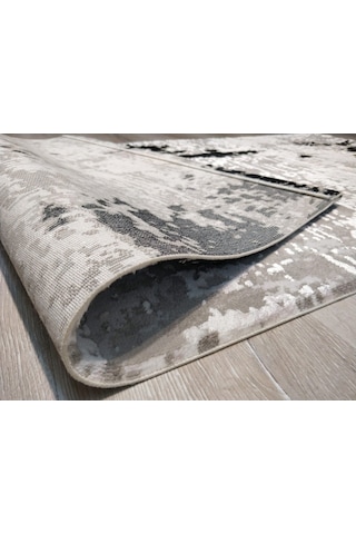 Yamalı Home Gloria 3507 Gri Siyah Modern Halı 80X150 Cm