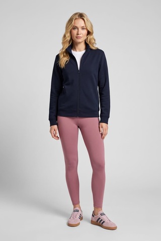 Kadın Fermuarlı İçi Polarlı Sweatshirt Çok Renkli
