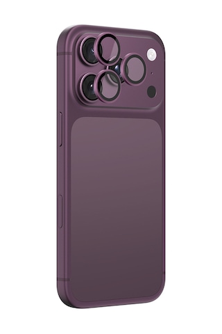 Apple iPhone 18 Pro Max Uyumlu Amazingthing Titan Vision Sapphire Ar Kamera Lens Koruyucu Aparatlı Mor