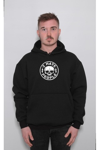 I Hate People İnsanlardan Nefret Ediyorum Sweatshirt Unisex Kapüşonlu Hoodie 001