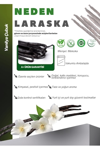 Vanilya Çubuk 10 Adet Doğal Gerçek Vanilya - Vanilla Pods 10qty