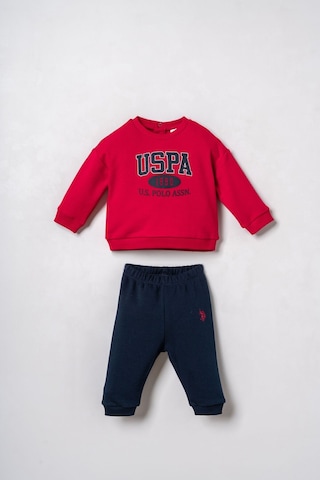 U.S. Polo Assn. Erkek Bebek Kırmızı Uzun Kol Pijama Takım Usb3190-c-v2 Usb3190-c-v2