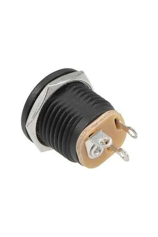 Dc Jack 2.1mm Yuvarlak Somunlu - 50 Adet