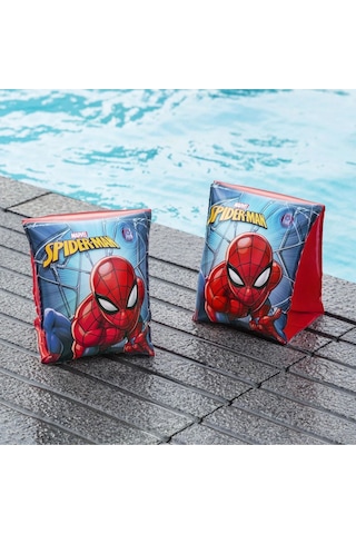 Spiderman Örümcek Adam Figürlü Deniz Havuz Çocuk Yüzücü Kolluk - 3 - 6 Yaş Arası - 23 X 15 Cm Çok Renkli