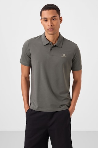 Tommy Life Çağla Basic Logolu Standart Kalıp Triko Polo Yaka Erkek T-shirt - 87748 Çağla