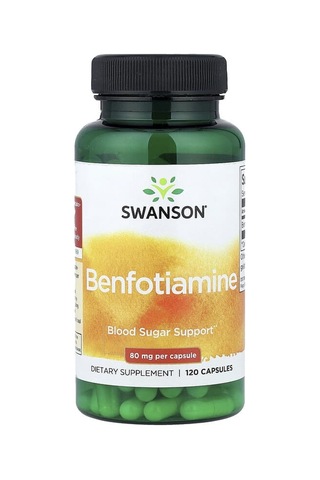 Takviye Swanson Vitamins, Benfotiamine, 80 Mg, 120 Capsules