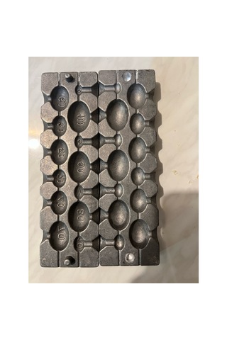 Pelajik 13 Gözlü Gezer Zeytin Kurşun Kalıbı Olta Kurşunu Dökme Kalıbı Gezer Model
