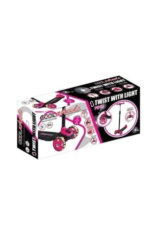 Scooter Cool Whells Işıklı 3 Tekerlekli Twist Pembe