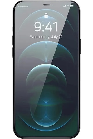 Baseus Crystal 0.3mm Apple Uyumlu iPhone 12 Pro Max Tempered Ekran Koruyucu 2