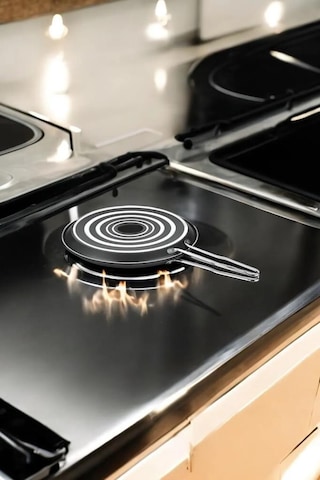 Şahane İkiz Gözleme Balık Tavası 32cm Siyah