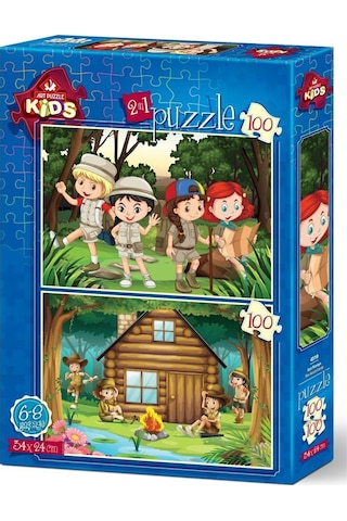Art Puzzle 2X100 Parça İzci Kampı 4519