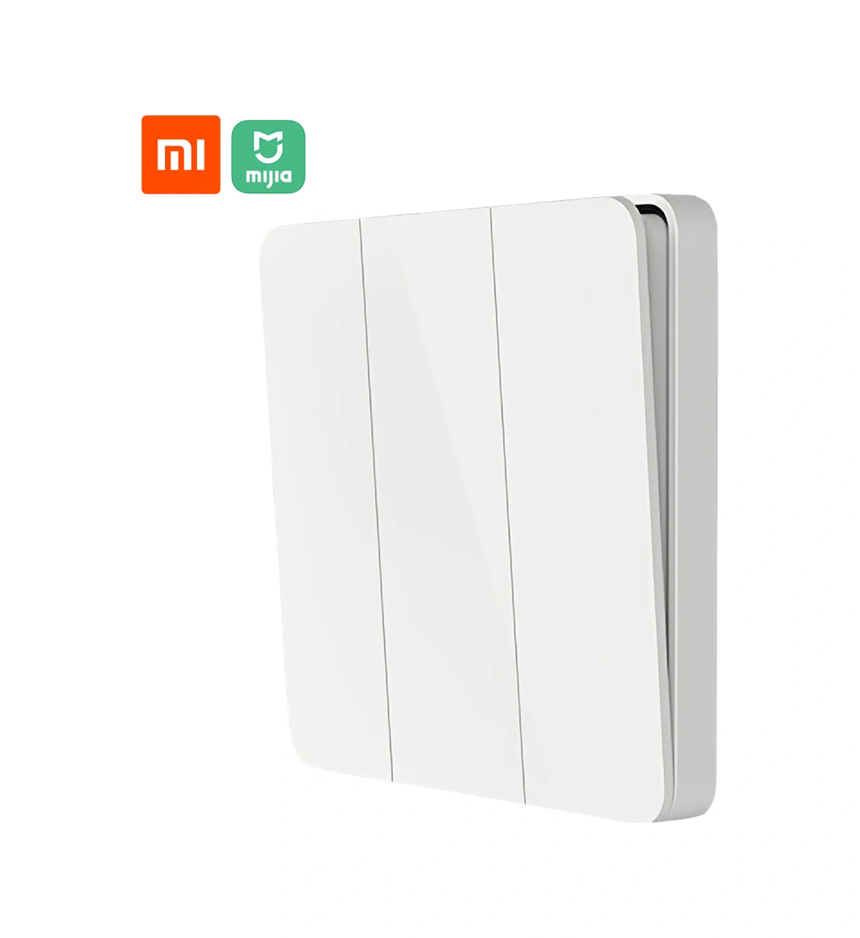 Lemestar Xiaomi Mijia Beyaz Duvar Anahtarı, Üçlü Çift Kontrol, Geleneksel Ve Kendi Kendine Geri Tepme Modu, 40.000+ Basma Testi, Uygulama Desteği Yok