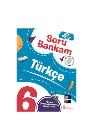 6. Sınıf Ata Süper Türkçe - Matematik - Fen Bilimleri - Sosyal Bilgiler Soru Bankam Seti