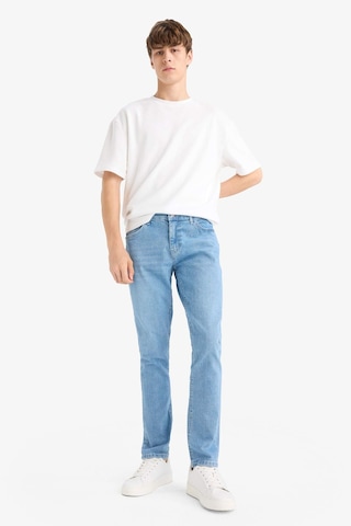 Defacto Pedro Slim Fit Dar Kalıp Normal Bel Dar Paça Jean Pantolon F2927ax25aunm39 Mavi