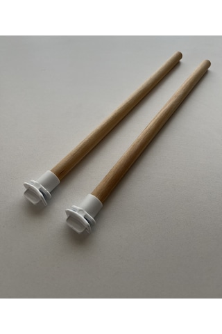 Paks Pet Ahşap Kuş Tüneği Muhabbet Kuşu Tüneği 2'li 25 CM