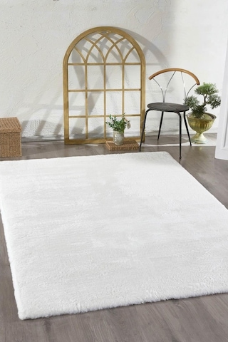 Jassrug Kürk Halı 160 x 220 Beyaz