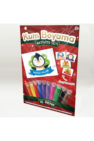 Penguen Yılbaşı Özel Kum Boyama Aktivite Seti