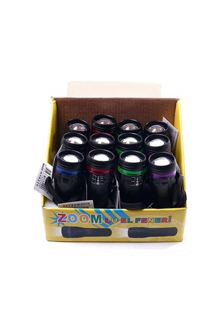 Şeritli Zoom Odaklı El Feneri Bm-310 Çok Renkli