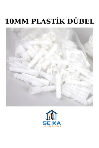10mm Plastik Dübel 1000 Adet