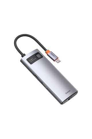 Baseus Metal Gleam 6İn1 Multifonksiyonel Type C Hub Dock Station