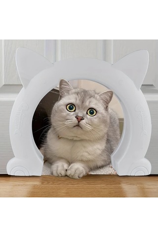 Willowhaven Beyaz Ekstra Büyük Xl Kedi Kapısı Kolay Kurulum 4 Yönlü Kilit