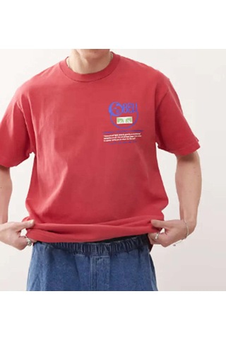 Ampere Obey Relax Erkekler Için Casual Kırmızı Sweatshirt - Rahat Moda Tercihiniz
