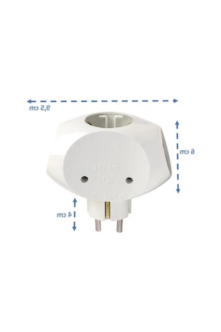 16a, 250v Beyaz Elektrik Prizi 1