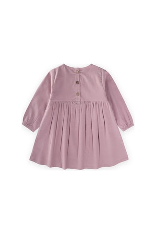 Kadife Elbise 1-8 Yaş Leylak Mor