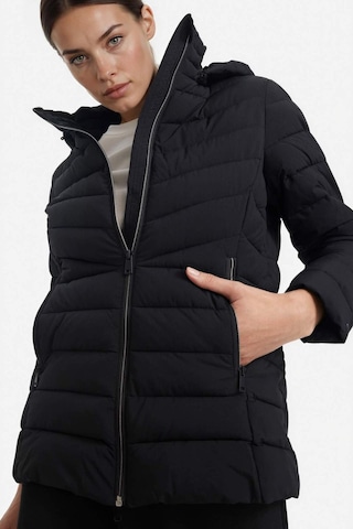 Defacto Defactofit Su İtici Regular Fit Kapüşonlu Fermuarlı Cepli Şişme Mont E9253ax25aubk81 Siyah-bk81