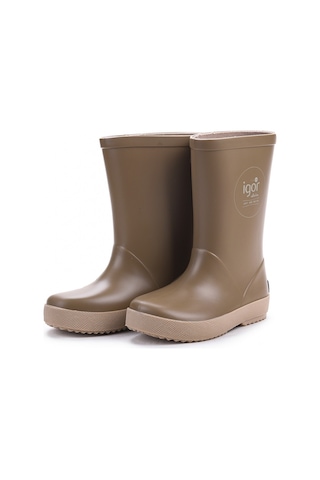 Igor Splash Dk Erkek Bebek Su Geçirmez Yağmur Kar Çizmesi W10292 Kahve - Bej Bej - Kahverengi