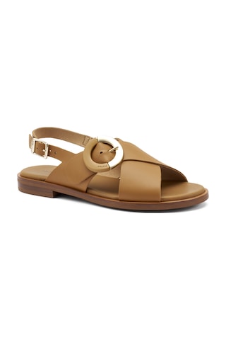 Sandalet Kadın 85p6 Frau London-s Cuoio Taba