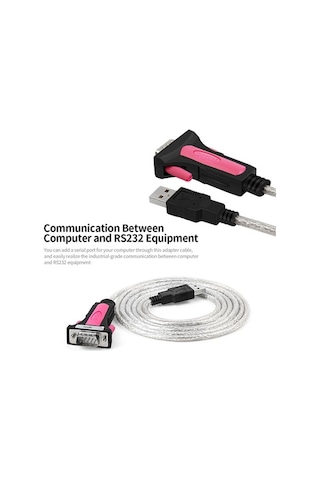 Pazly Usb2.0-rs232 Adaptör Kablo, Ft232 Çip, Win10 Tak Ve Çalıştır, Modem Ve Tarayıcı İçin 1.8m