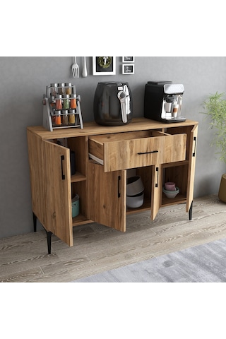 Tanmob Mdl0302 Alt Çok Amaçlı Dolap 4 Kapaklı Çekmeceli Mutfak Do