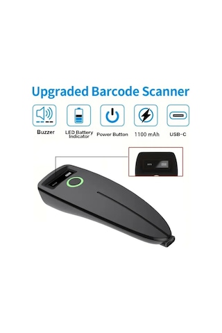 Refox W7 1100mah 1d 2d Qr Bluetooth Wireless Barkod Okuyucu