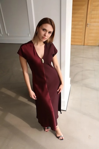Ayhan Kadın Elbise 26ykrb62255 Bordo