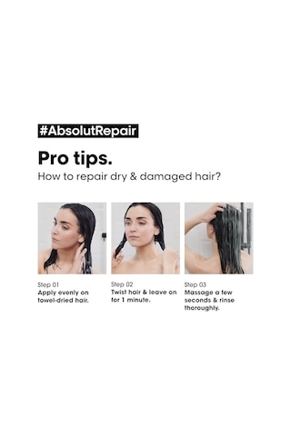 L'oréal Professionnel Paris Serie Expert Absolut Repair Yıpranmış Saçlar Için Onarıcı Maske 250ml
