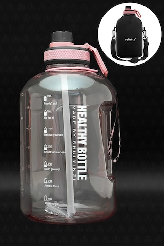 Winta Bpa Içermez Motivasyonel Su Matarası 2.5 Lt Pembe
