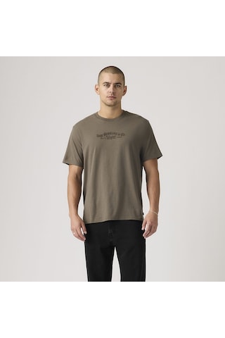 Levi's Lse Ss Relaxed Fıt Tee Serıf Ls Co 1 Bunkahverengi Kahverengi