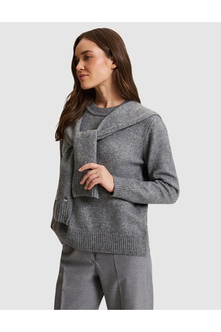 Pierre Cardin Gri Melanj Regular Fit Kazak 50331425 Vr086