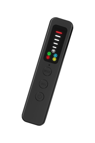 Ximistore9 Taşınabilir Gizli Kamera Dedektörü: 5 Seviye Hassasiyet, Gps/wıfı Sinyal Tarayıcı, Ev, Otel, Araç İçin Siyah