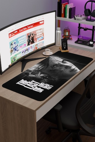 The Last Of Us Kaymaz Dikişli Kauçuk Oyuncu Mousepad V1 - 90x40 Xxl Gaming Mouse Pad Fare Altlığı