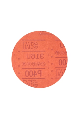 3m Hookit Kırmızı Zımpara Diskleri, 01219, Deliksiz, 6 Inç, 320+